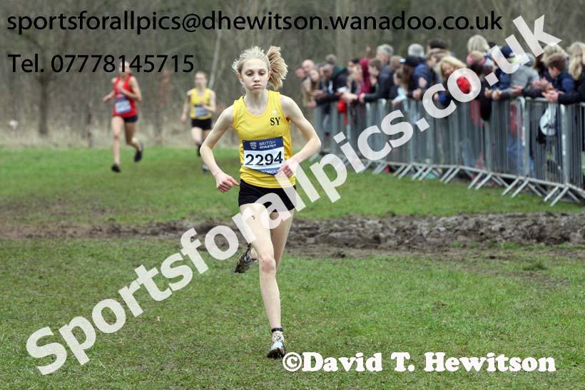 Womens under-17s Inter Counties Cross Country, Prestwold Hall, Loughborough. Photo: David T. Hewitson/Sports for All Pics